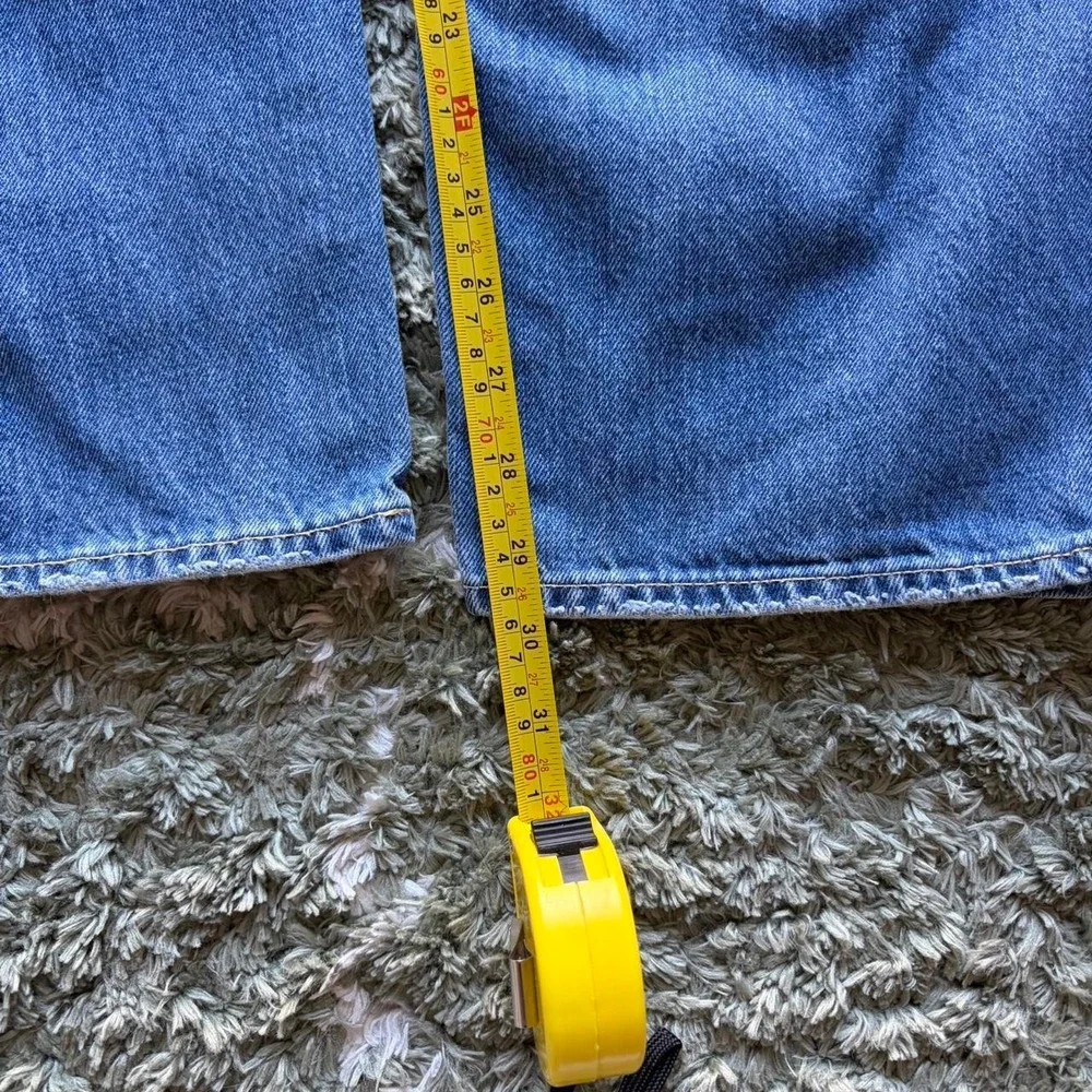 Vintage Polo Ralph Lauren Baggy Wide Leg Jeans Blue Denim Mens 36x30 Y2K